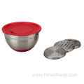 Non-Slip Stainless Steel Mixing Bowls with Lids